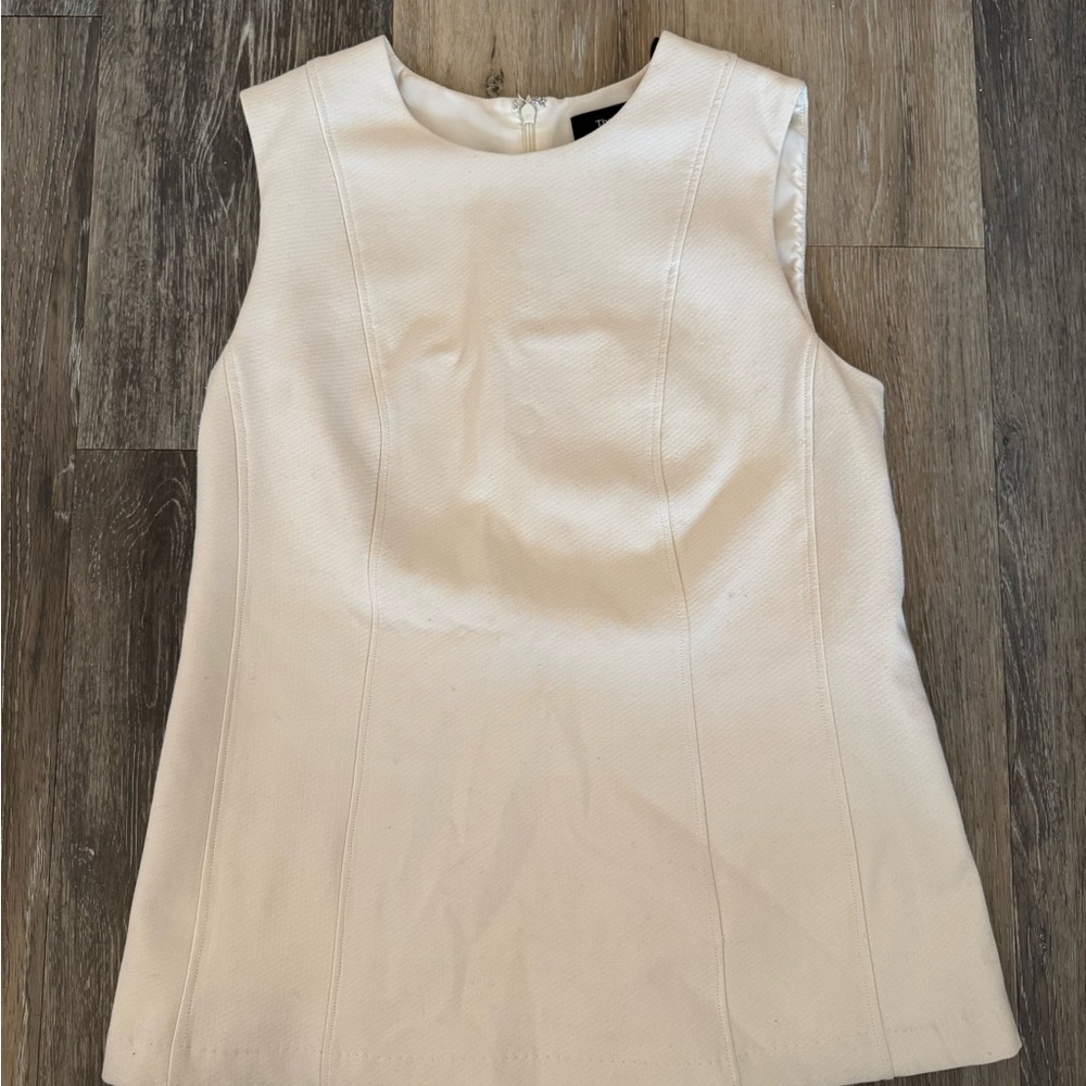 Theory Ivory Sleeveless Top